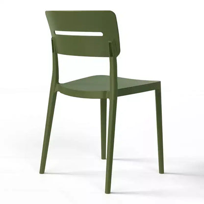 Ensemble de table à manger de patio ronde en métal 5 pièces d'intérieur/extérieur WestinTrends Playa avec chaises de patio empilables