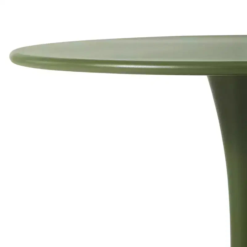 Ensemble de table à manger de patio ronde en métal 5 pièces d'intérieur/extérieur WestinTrends Playa avec chaises de patio empilables
