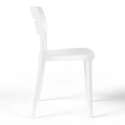 Ensemble de table à manger de patio ronde en métal 5 pièces d'intérieur/extérieur WestinTrends Playa avec chaises de patio empilables