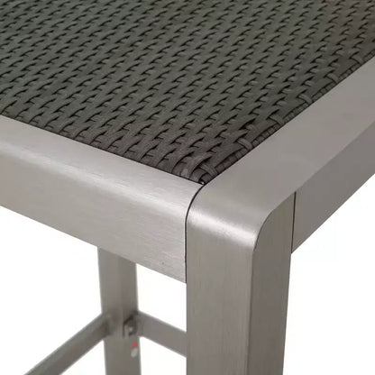 GDFStudio Set da Bar a 5 Pezzi per Esterni Crested Bay in Wicker e Alluminio