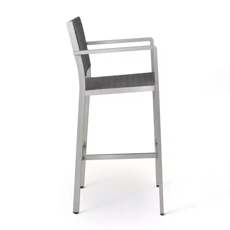 GDFStudio Set da Bar a 5 Pezzi per Esterni Crested Bay in Wicker e Alluminio