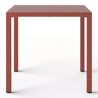 WestinTrends Playa, set da pranzo da esterni a 5 pezzi, con tavolo quadrato e sedie impilabili.