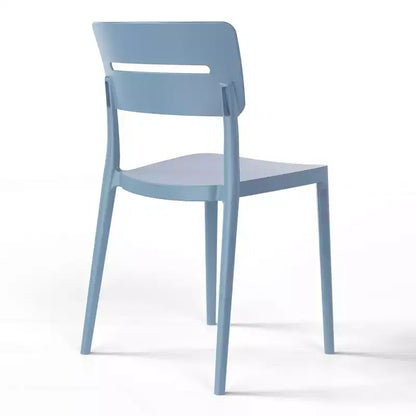WestinTrends Playa Ensemble de table et chaises de salle à manger rondes de jardin modernes en résine 5 pièces avec chaises de salle à manger de jardin empilables