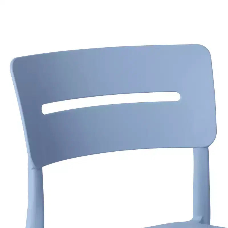 WestinTrends Playa Ensemble de table et chaises de salle à manger rondes de jardin modernes en résine 5 pièces avec chaises de salle à manger de jardin empilables