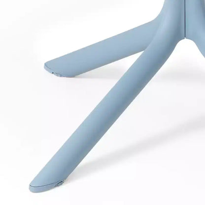 WestinTrends Playa Ensemble de table et chaises de salle à manger rondes de jardin modernes en résine 5 pièces avec chaises de salle à manger de jardin empilables