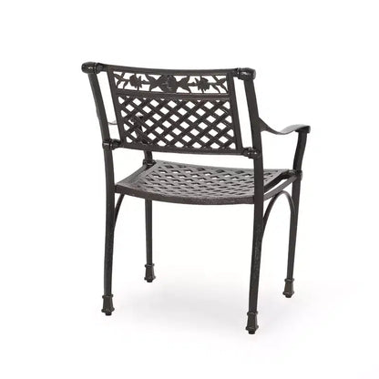 Christopher Knight Home Ridgecrest - Set da pranzo da esterno a 5 pezzi in alluminio