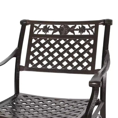 Christopher Knight Home Ridgecrest - Set da pranzo da esterno a 5 pezzi in alluminio