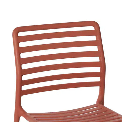 WestinTrends Playa Set da Pranzo per Esterni Rettangolare in Metallo da 7 Pezzi con Sedie Impilabili in Plastica per 6 Persone
