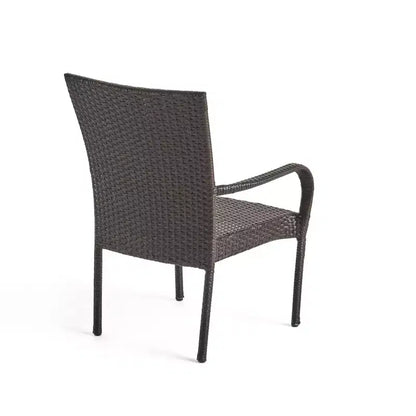 Ensemble de salle à manger 5 pièces en bois d'acacia et osier Christopher Knight Home Lagen