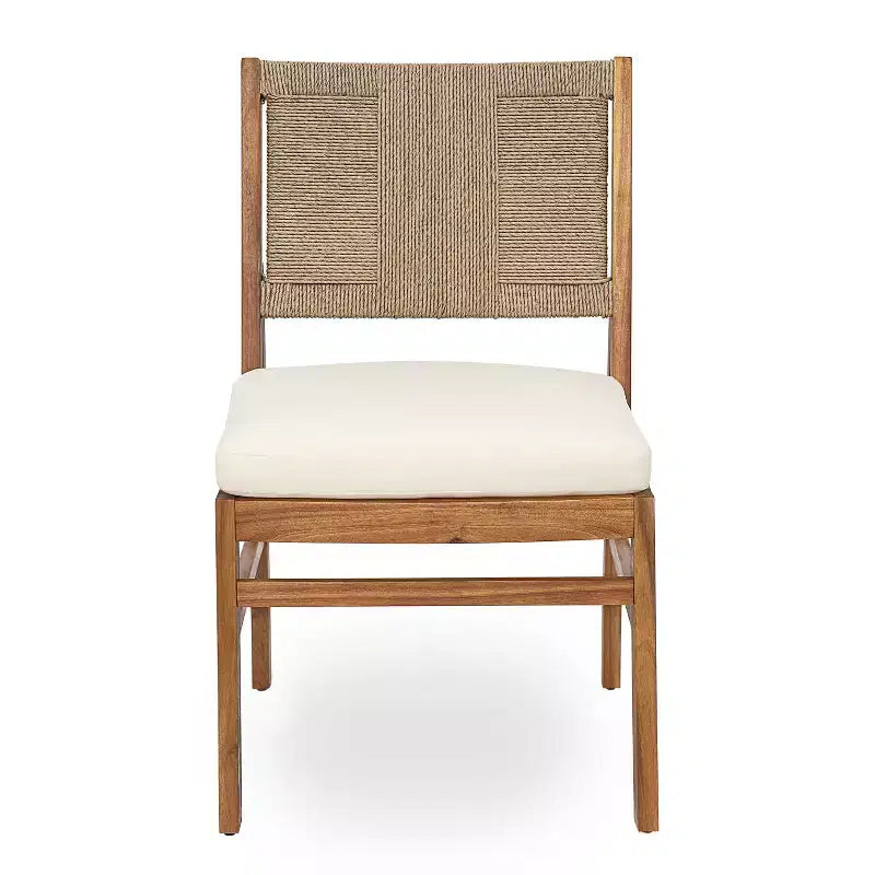 Christopher Knight Home Elara, ensemble de salle à manger d'extérieur 3 pièces en bois rustique avec chaises en osier tressé