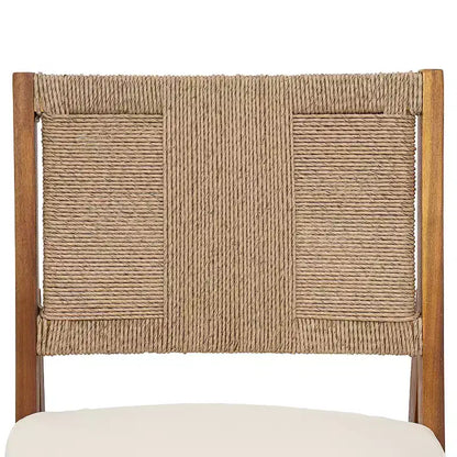 Christopher Knight Home Elara, ensemble de salle à manger d'extérieur 3 pièces en bois rustique avec chaises en osier tressé