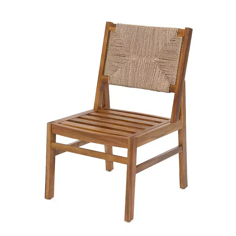 Christopher Knight Home Elara, ensemble de salle à manger d'extérieur 3 pièces en bois rustique avec chaises en osier tressé
