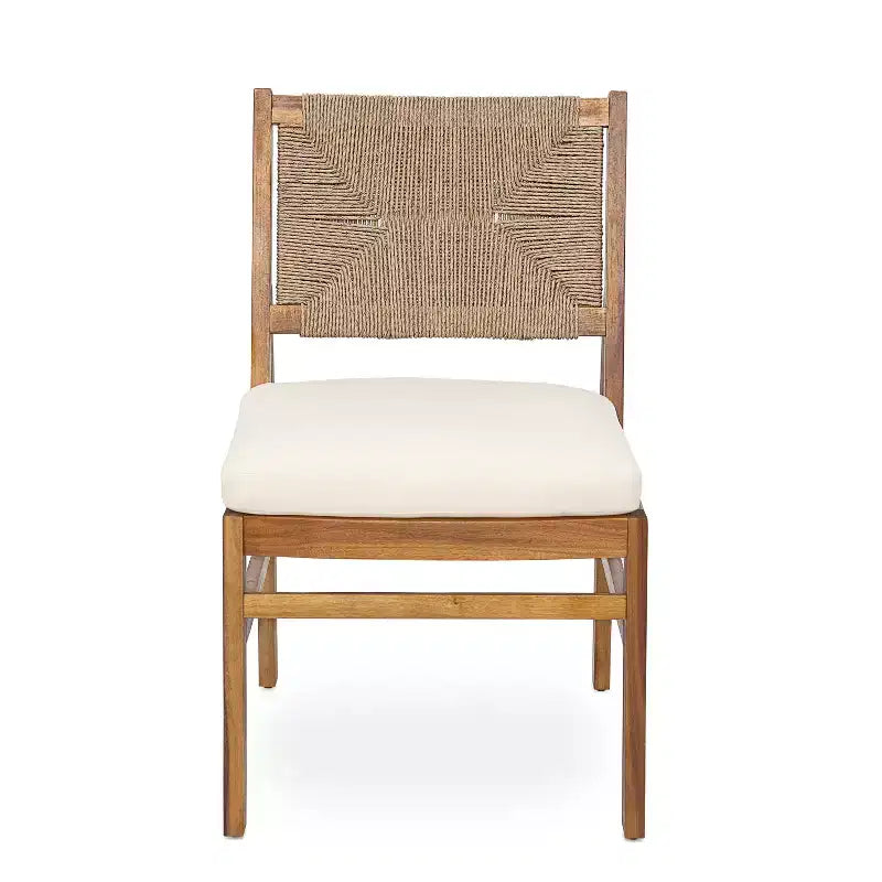 Ensemble de salle à manger d'extérieur 7 pièces Christopher Knight Home Lucinda en bois d'acacia rustique avec chaises en osier tressé