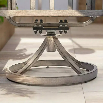 HAPPATIO Set da pranzo da 9 pezzi in alluminio per patio, tavolo e sedie da pranzo per esterni