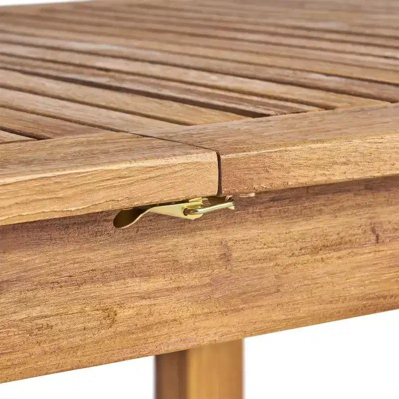 Ensemble de salle à manger 7 pièces extensible d'extérieur Christopher Knight Home Allison en bois d'acacia et osier tressé avec coussins