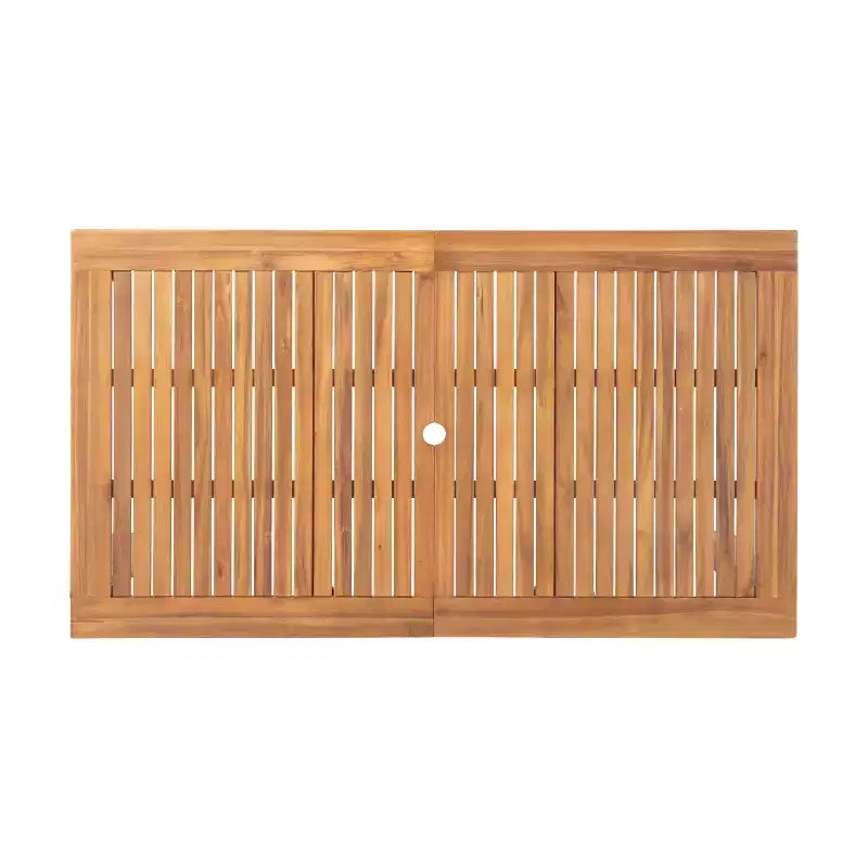 Ensemble de salle à manger 7 pièces extensible d'extérieur Christopher Knight Home Allison en bois d'acacia et osier tressé avec coussins