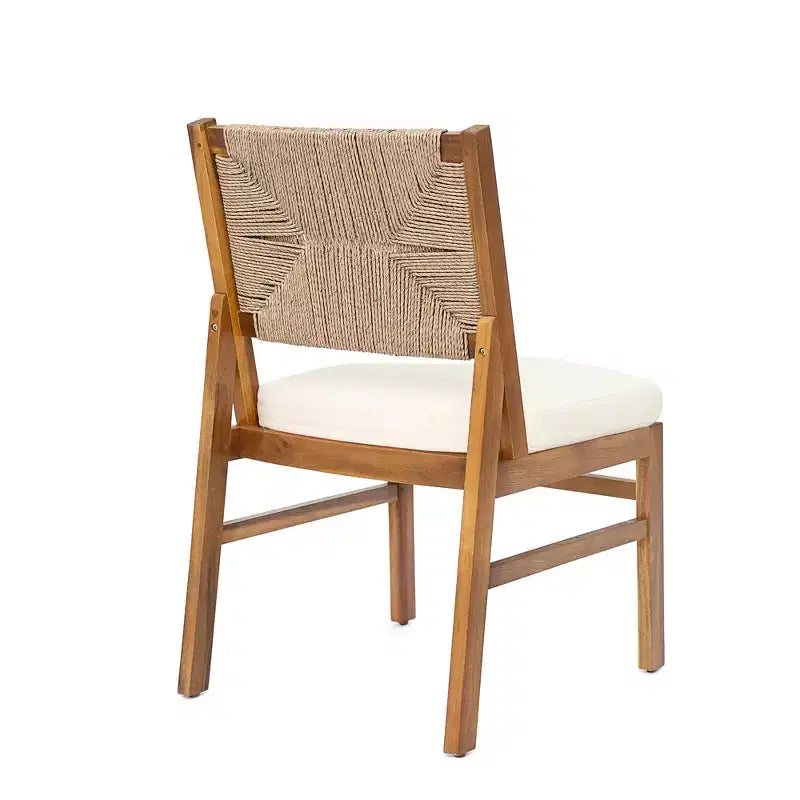 Ensemble de salle à manger 7 pièces extensible d'extérieur Christopher Knight Home Allison en bois d'acacia et osier tressé avec coussins