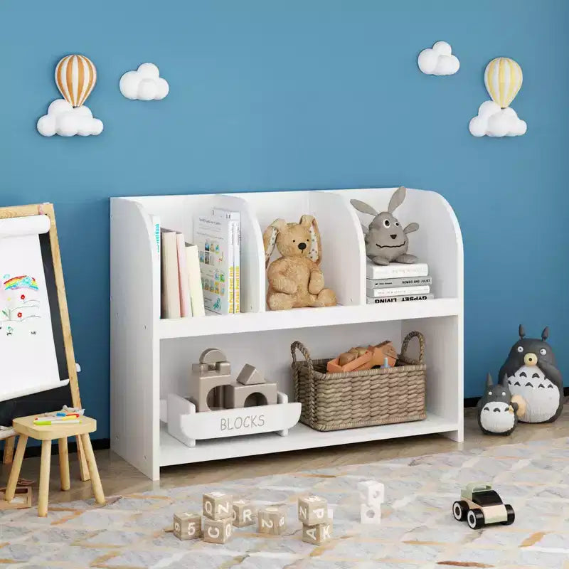 Libreria per bambini con 4 scomparti - Bianco