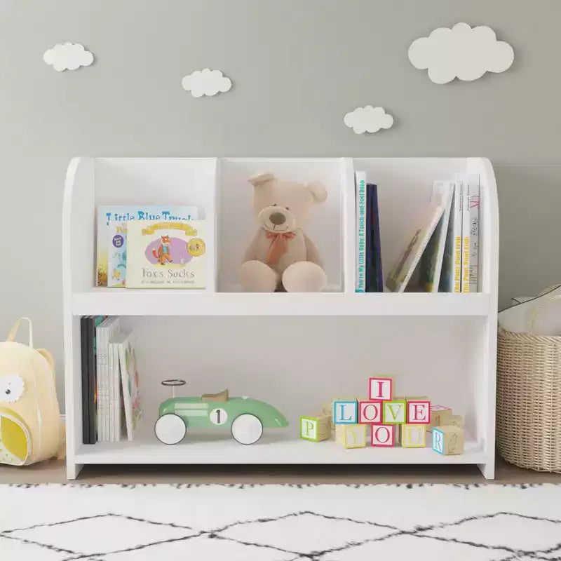 Libreria per bambini con 4 scomparti - Bianco