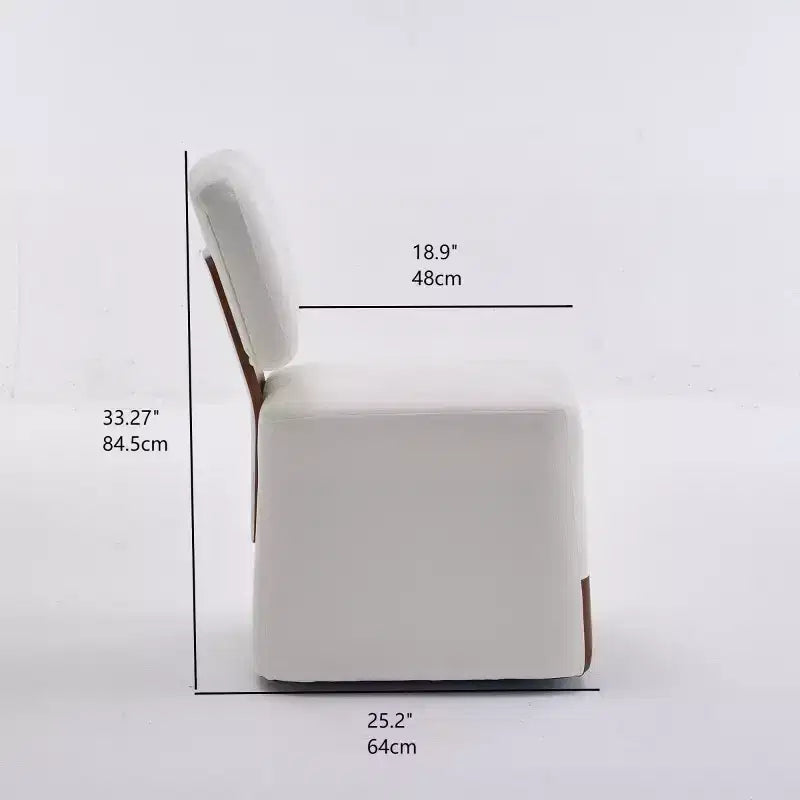 Sedia da pranzo moderna imbottita in lino con rotelle, sedia laterale senza braccioli per cucina o soggiorno