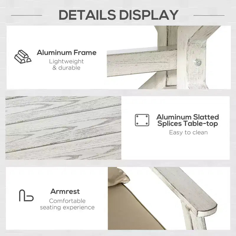 Set di mobili da patio a 4 pezzi con cuscini, set divano da conversazione in vimini da esterno, set divano con telaio in alluminio per cortile, bordo piscina, giardino