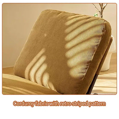 Comoda poltrona a dondolo Glider, imbottita, con struttura in legno massello, diverse impostazioni, poltrona da lettura.