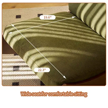 Comoda poltrona a dondolo Glider, imbottita, con struttura in legno massello, diverse impostazioni, poltrona da lettura.