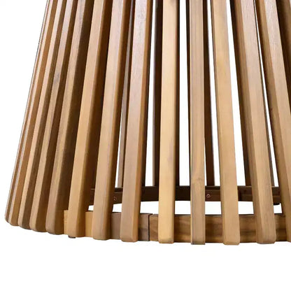 Christopher Knight Home Siddharth Ensemble de salle à manger d'extérieur moderne 5 pièces en bois d'acacia avec table ronde à lattes