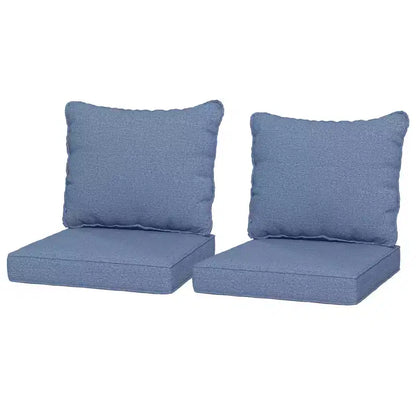 4 cuscini per sedia da patio con seduta e schienale, set di cuscini di ricambio resistenti allo sbiadimento