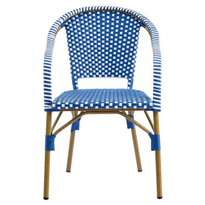 Ensemble de salle à manger d'extérieur 7 pièces en rotin synthétique français et bois d'acacia extensible Natacha Christopher Knight Home