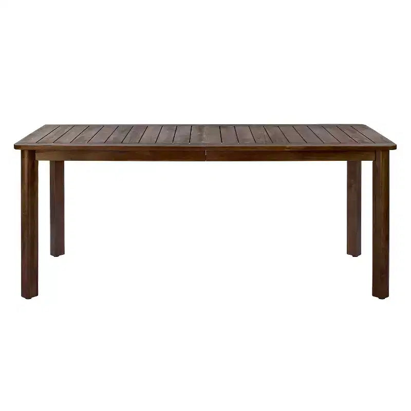Ensemble de salle à manger Christopher Knight Home Nadi Farmhouse en bois d'acacia rembourré avec 6 chaises à dossier en osier et plateau de table à lattes