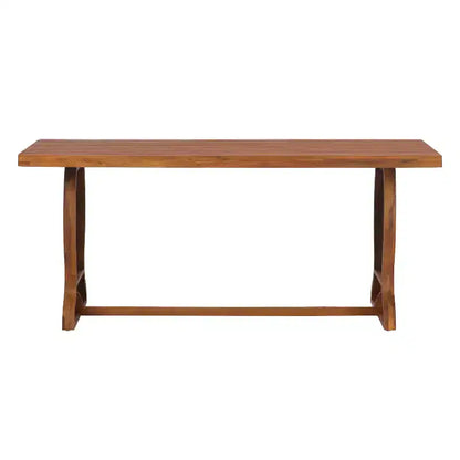 Christopher Knight Home Brigitte Set da pranzo da esterno 7 pezzi in vimini rustico e legno di acacia