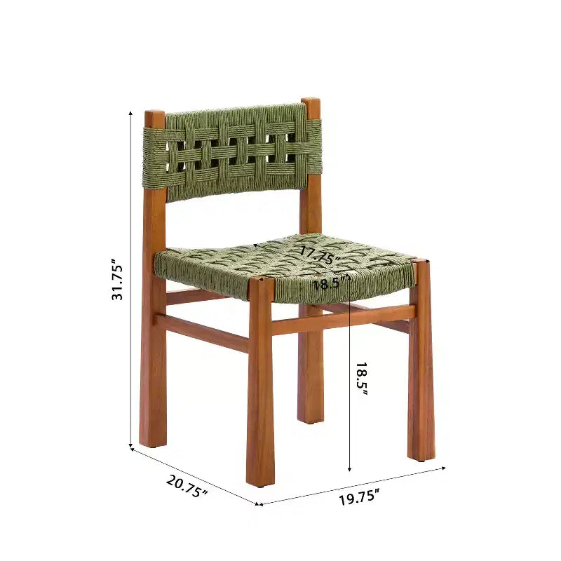 Christopher Knight Home Danette – Ensemble de salle à manger d'extérieur 7 pièces rustique en acacia tressé et osier