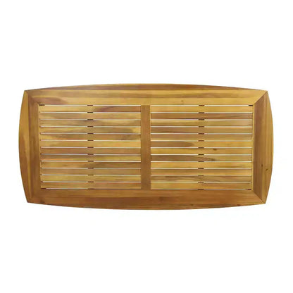 Christopher Knight Home Danette – Ensemble de salle à manger d'extérieur 7 pièces rustique en acacia tressé et osier