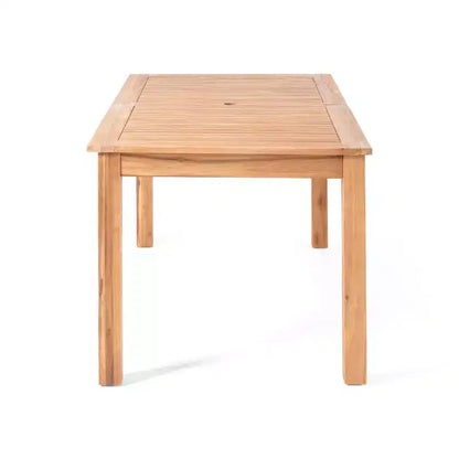 Christopher Knight Home Francine – Ensemble de salle à manger d'extérieur 7 pièces en osier rustique tressé et bois d'acacia avec table à lattes extensible