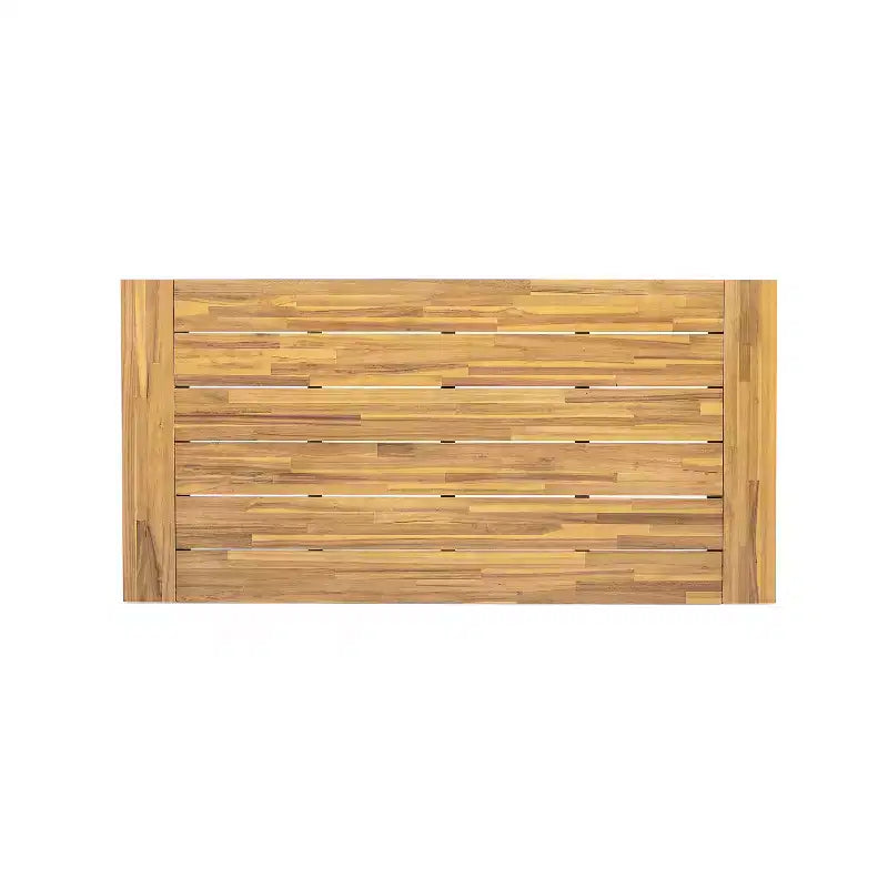 Christopher Knight Home Carter - Ensemble de salle à manger d'extérieur moderne 5 pièces en bois d'acacia avec table rectangulaire et 4 chaises pivotantes en corde