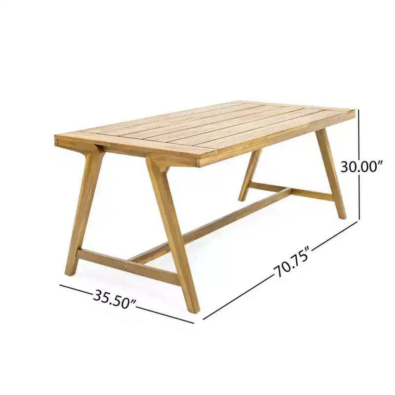 Christopher Knight Home Carter - Ensemble de salle à manger d'extérieur moderne 5 pièces en bois d'acacia avec table rectangulaire et 4 chaises pivotantes en corde
