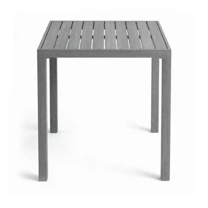 Ensemble de patio 5 pièces en aluminium Martha Stewart Bedford, 4 tabourets de bar avec coussins, table de patio carrée de 35,5 po
