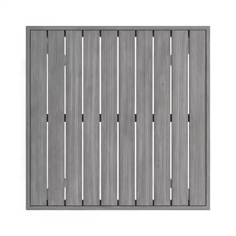 Ensemble de patio 5 pièces en aluminium Martha Stewart Bedford, 4 tabourets de bar avec coussins, table de patio carrée de 35,5 po