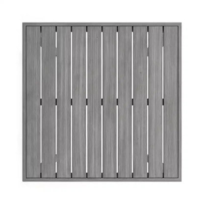Ensemble de patio 5 pièces en aluminium Martha Stewart Bedford, 4 tabourets de bar avec coussins, table de patio carrée de 35,5 po