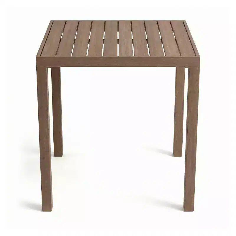 Ensemble de patio 5 pièces en aluminium Martha Stewart Bedford, 4 tabourets de bar avec coussins, table de patio carrée de 35,5 po