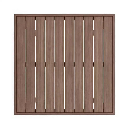 Ensemble de patio 5 pièces en aluminium Martha Stewart Bedford, 4 tabourets de bar avec coussins, table de patio carrée de 35,5 po