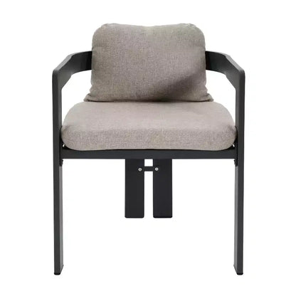 Christopher Knight Home Evren Ensemble de 5 Chaises de Repas de Patio Modernes en Aluminium avec Table de Repas à Lattes en Bois d'Acacia