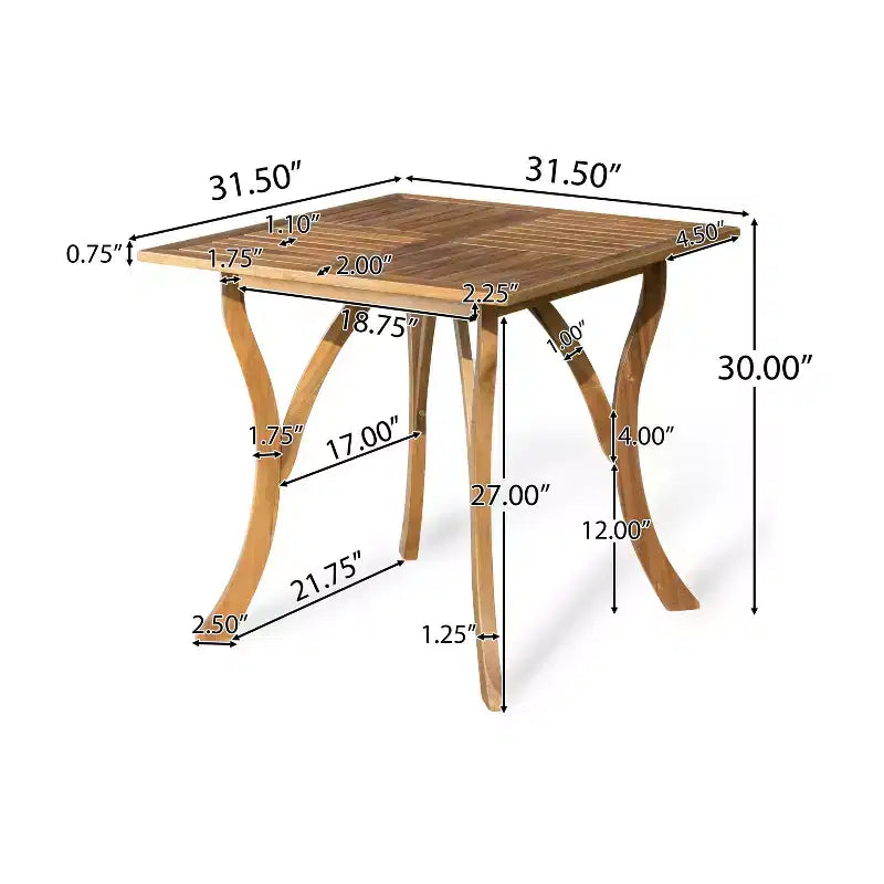Christopher Knight Home Jose Set da 5 Pezzi Moderno da Patio con Sedie in Ferro con Design in Rattan PE e Tavolo da Pranzo in Acacia