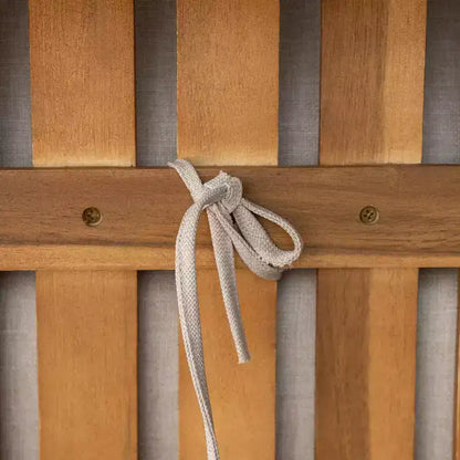 Ensemble de salle à manger d'extérieur Samira 5 pièces en bois d'acacia rustique à lattes avec coussins Christopher Knight Home