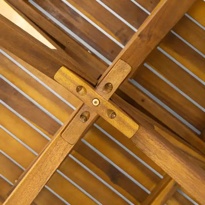 Ensemble de salle à manger d'extérieur 5 pièces en bois d'acacia rustique avec coussins et table à lattes Christopher Knight Home Matteo