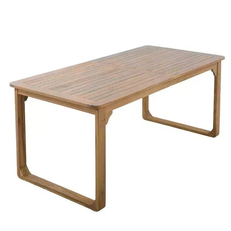 Christopher Knight Home Calvin, ensemble de salle à manger d'extérieur moderne 5 pièces en bois d'acacia avec 4 chaises de salle à manger pivotantes et une table