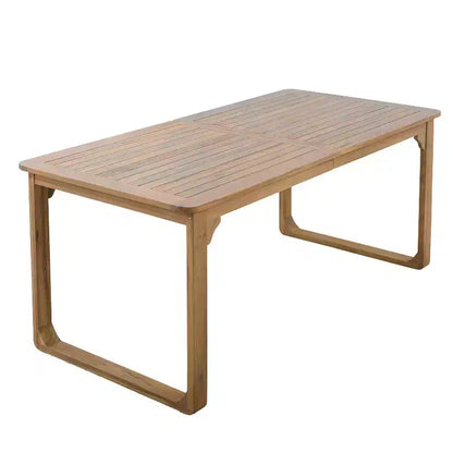 Christopher Knight Home Calvin, ensemble de salle à manger d'extérieur moderne 5 pièces en bois d'acacia avec 4 chaises de salle à manger pivotantes et une table