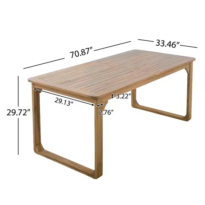 Christopher Knight Home Calvin, ensemble de salle à manger d'extérieur moderne 5 pièces en bois d'acacia avec 4 chaises de salle à manger pivotantes et une table
