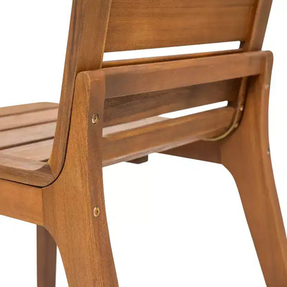 Christopher Knight Home Alessandro Ensemble de table de salle à manger moderne 7 pièces en bois d'acacia avec design à lattes